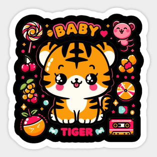 baby tiger Cute Kawai Sticker